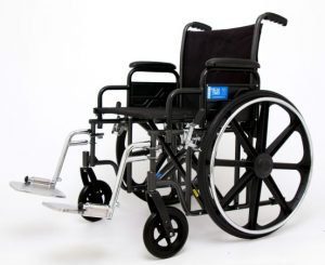 Extra-Wide 22" Seat Wheelchair