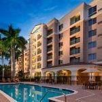 Pool outside Courtyard by Marriot Fort Lauderdale Weston