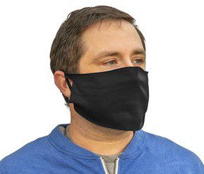 Single-Ply Reusable Cotton Poly Face Mask - 10 Count