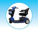 Three-Wheeled Pride Victory 10 Mobility Scooter with Basket
