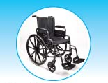 Drive Medical Standard-Size Wheelchair with Leg Rests 